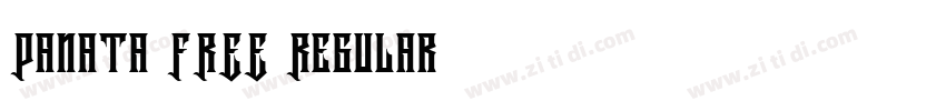 Panata FREE Regular字体转换